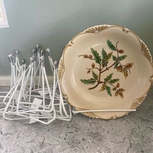 12 coated metal easel displays for plates or small art